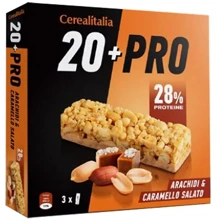 Батончик Cerealitalia зерновой 20+pro арахис и соленая карамель 114 г (8010121010675): Вес, г 114