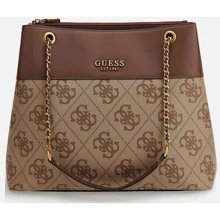 Сумка жіноча GUESS BERTA ELITE SOCIETY CARRYALL LGW коричнева (HWBB8688230-LGW): Стать Женский