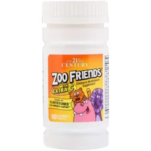 21st Century Zoo Friends with Extra C 60tabl: Тип мультивітаміни