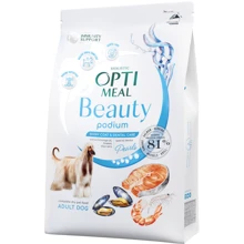 Сухой корм Optimeal Beauty Podium Блестящая шерсть и уход за зубами для собак всех пород на основе морепродуктов 1.5 кг (4820215366830): Тип Сухой корм