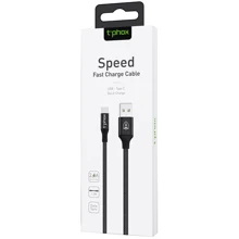 Кабель T-PHOX USB Cable to USB-C Speed 1.2m Black (T-C810 Black): Тип USB Cable - USB-C