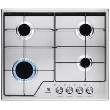Варочная поверхность газовая Electrolux CGS6424BX		: Расположение панели спереди