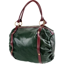 Женская сумка бочонок Laskara зеленая (LK-10251-green): Пол Женский