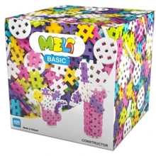 Конструктор MELI BASIC фигурный 400 эл. розовый (2,5х2,5см): Производитель MELI