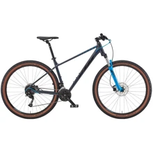 Велосипед KTM CHICAGO 291 29" рама M/43, серый (черно-голубой), 2022: Материал рамы Алюминий