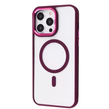 Чехол для iPhone WAVE Ardor Case with MagSafe Bordo for iPhone 14 Pro: Цвет бордовый