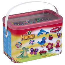Набор цветных бусин HAMA 10 000 шт 22 цвета MIDI 5+ (202-67): Производитель HAMA
