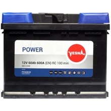 Автомобильный аккумулятор Vesna 60 Ah/12V Power (1): Ёмкость, Ач 60