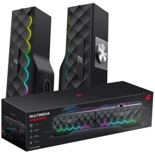 Акустическая система 2E PCS232 RGB Soundbar 2.0 USB Black: Формат акустики 2.0