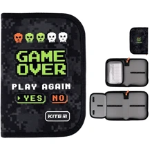 Пенал Kite без наполнения 1 отделение 1 отворот 621 Game Over (K24-621-2): Год выпуска коллекции 2024