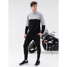 Спортивный костюм ISSA PLUS SG-19 54 черный/серый: Вид Спортивные костюмы