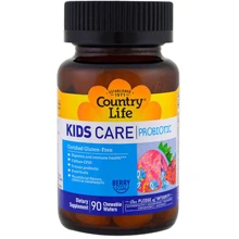 Country Life Kids Care Комплексный пробиотик для детей 90 жевательных таблеток: Тип Пробиотики