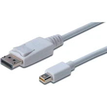 Кабель Digitus Cable ASSMANN MiniDisplayPort M to DisplayPort M 1m White (AK-340102-010-W): Тип Mini DisplayPort M - DisplayPort M