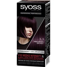 Syoss 3-3 Стійка фарба для волосся Темно-фіолетовий 115 ml: Стать Для жінок