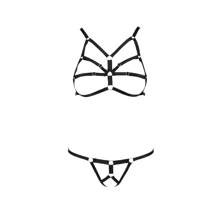 Комплект белья из стреп Passion Exclusive ARMANDA SET black L/XL: Для кого Для женщин