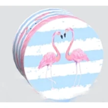 Коробка Подарочная коробка UFO FLAMINGO круг. (2247-SY359): undefined undefined
