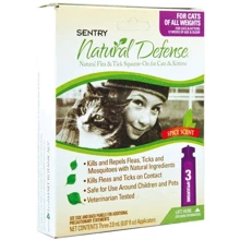 Капли Sentry Natural Defense от блох и клещей для кошек всех пород 3 пипетки (6 мл): Тип Капли