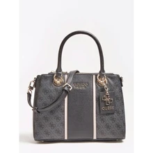 Женская сумка тоут Guess Cathleen 3 Compartment Satchel темно-серая (HWSG7737060-COA): Пол Женский