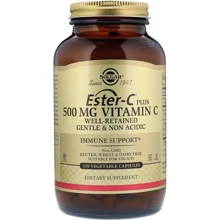 Solgar Ester-C Plus 500 mg Vitamin C Солгар Витамин С сложноэфирный 250 капсул: Тип Витамин C