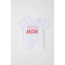 Футболка H&M 7Z6165977 62-68 см белая: Пол Унисекс