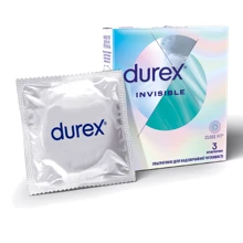 Презервативи латексні зі змазкою DUREX №3 INVISIBLE (ультратонкі): Тип Ультратонкі