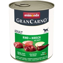 Вологий корм GranCarno Adult Beef + Deer with Apple для собак з яловичиною олениною та яблуком 800 г (4017721827645): Тип Влажный корм