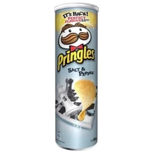 Чипсы Pringles Sea Salt & Black Pepper, 165 г (WT3650): Вес нетто 165 г