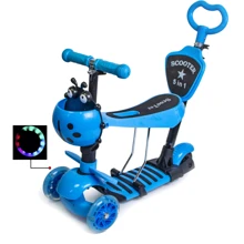 Самокат Scooter "Божья коровка" 5in1. Blue (многофункциональный): Количество колес 3