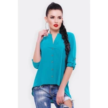 Блуза FashionUp BZ-1456C 42 зелена з довгим рукавом: Сезон Демісезон