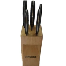 Набір кухонних ножів Набір ножів Vincent 6124-VC (6ін дер.колодка): undefined undefined