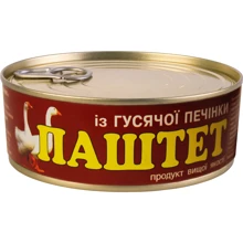 Паштет L'appetit з гусячої печінки 240 г (4820021840081): Вид м'яса гусятина, свинина
