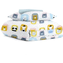 Комплект дитячої постільної білизни Cosas Animals Color Light Blue (4822052078617): Тип постельный комплект