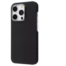 Чехол для iPhone Proove Carbon Slim with Magnetic Ring Black for iPhone 16: Цвет черный