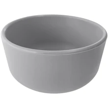 Глибока тарілка MinikOiOi силіконова Basics-Bowl Powder Grey (101080104): Матеріал силикон