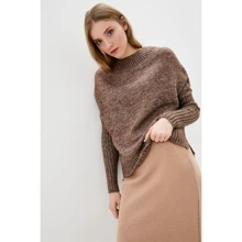 Джемпер Sewel JW576 One Size коричневый: Сезон Зима