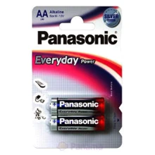 Батарейка Panasonic EVERYDAY POWER AA BLI 2 ALKALINE (LR6REE/2BR): Емкость 1500 mAh