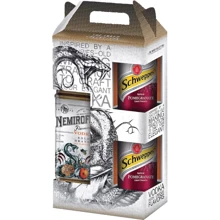 Настойка Nemiroff Терпкий Апельсин De Luxe 0.7 л + Schweppes Pomegranate 2х0.33 л (NMF4820181427764): Объем, л 0.7