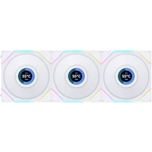 Кулер Lian Li Uni Fan TL LCD 120 White 3-Pack (G99.12TLLCD3W.00): Уровень шума, dB 27
