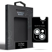Защитное стекло для iPhone ArmorStandart Tempered Glass Supreme Black Icon Clear for Camera iPhone 15 / 15 Plus (ARM76599): Тип защиты экрана на камеру