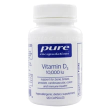 Pure Encapsulations Vitamin D3, 10.000 me, 120 Capsules (PE-01195): Тип вітамін D