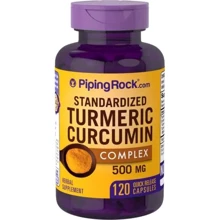 Piping Rock Standardized Turmeric Curcumin Complex 120 Capsules Стандартизований комплекс з куркуми і куркумина: Тип Куркума (Куркумін)