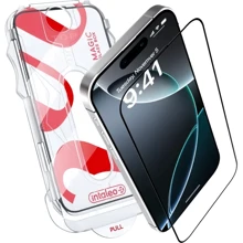Захисне скло для iPhone Intaleo Tempered Glass MagicBox Black для iPhone 16 Pro: Тип захисту екрана на экран