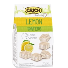Вафли Crich с лимоном 125 г (8008620052739): Вес нетто 125 г