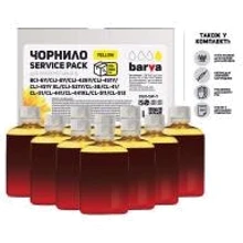 Чернила Barva Canon CLI-521/CL-511 Yellow 10x100мл ServicePack (C521-1SP-Y): Цвет Yellow