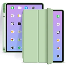 Аксессуар для iPad BeCover Tri Fold Soft TPU with Pencil mount Light Green for iPad 10.9 (2022 / 2024) / iPad 11 2025 (708465): Цвет зеленый