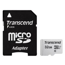 Карта памяти Transcend 32GB microSDHC Class 10 UHS-I U1 + adapter (TS32GUSD300S-A): Тип карты microSDHC