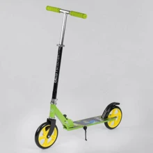 Самокат двоколісний Best Scooter з PU колесами і гумовими грипсами Light green (87723): Кількість коліс 2