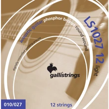 Струна для гитар Струны для акустической гитары Gallistrings LS1027-12 LIGHT: Тип Комплект струн