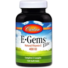 Carlson Labs E-Gems Elite 400 IU 120 Soft Gels Витамин Е Элит: Тип Витамин E