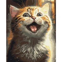 Картина по номерам Brushme Натхненний котик © Марианна Пащук 40х50 см (BS53803): Производитель Brushme
